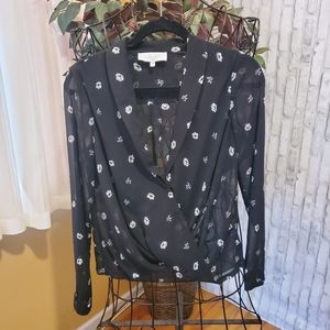 L'academie Wrap Front Blouse